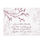 Mauve Tree Branches - Save the Date Post Cards
