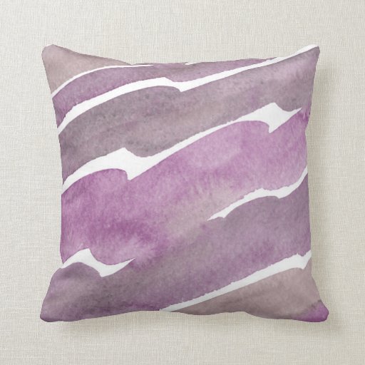Mauve Waves Throw Pillow Zazzle
