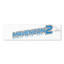 MavenCon 2 Bumper Sticker bumper stickers