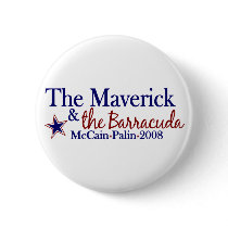 Maverick and Barracuda (McCain Palin 2008) Pinback Buttons
