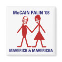 Maverick And Mavericka McCain Palin 08 magnets
