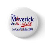 maverick and milf pinback buttons