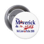 maverick and milf pinback buttons