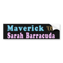 Maverick and Sarah Barracuda Bumper Sticker