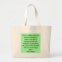 max plank quote tote bags