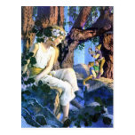 Maxfield Parrish's Fair Princess and the Gnomes Postcard