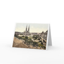 Maximilian Place, Vienna, Austro-Hungary magnifice Greeting Cards