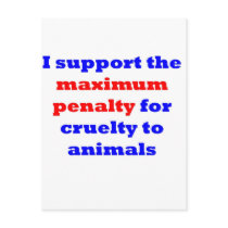 Maximum Penalty postcards by antianimalabuse Maximum Penalty postcards