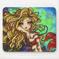 "Maxine" Mermaid Beta Fish Fantasy Fairy Art Mousepads