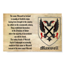 MAXWELL FAMILY CREST AND ORIGIN OF THE NAME posters by COAT_OF_ARMS MAXWELL FAMILY CREST AND ORIGIN OF THE NAME posters