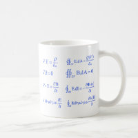 maxwell physics equation classic white coffee mug