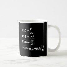 maxwell physics equation coffee mugs