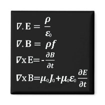 maxwell physics equation fridge magnets