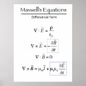 Maxwells Equations - Differential Form posters