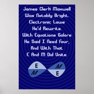 Maxwell's Equations print