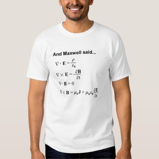 maxwell equations shirt