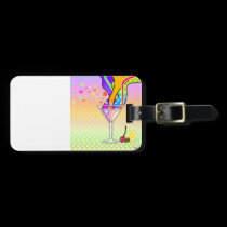 Maxxed Pop Art MARTINI LUGGAGE TAG luggage tags