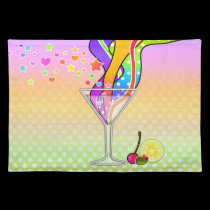 Maxxed Pop Art MARTINI PLACEMAT (lg) placemats