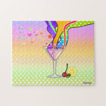 Maxxed Pop Art MARTINI PUZZLE puzzles
