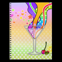 Maxxed Pop Art Martini RECIPE or NOTEBOOK notebooks