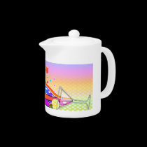 Maxxed Pop Art MARTINI TEAPOT or CREAMER teapots