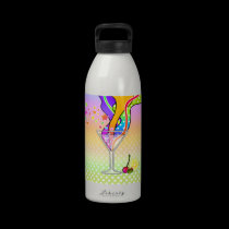 Maxxed Pop Art MARTINI WATER BOTTLE water bottles