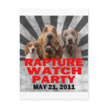 May 21, 2011 Rapture Watch Party Shirt Postcard