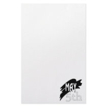 May 5th stationery design