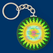 May All Beings Be Well Keychain keychains