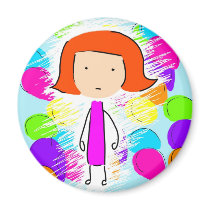 May and Balloons Fridge Magnets