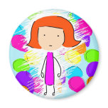 May and Balloons Fridge Magnets