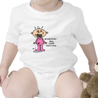 May Cause Vasectomy Baby (Pink) shirt