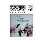 May Cherry Blossom Wedding Month Postage