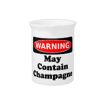 May Contain Champagne Beverage Pitchers