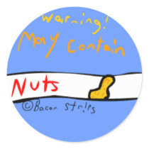 May Contain Nuts Sticker