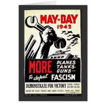 May - Day 1942 More To Defeat Greeting Card