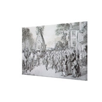 May Day at Bowdon, Cheshire Stretched Canvas Prints