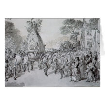 May Day at Bowdon, Cheshire Greeting Card