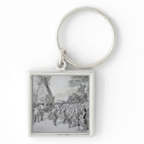 May Day at Bowdon, Cheshire Keychains