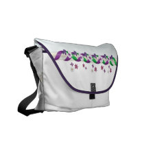 May Day Ribbons & Flowers Rickshaw Messenger Bag rickshaw messenger bags