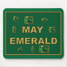 May Emerald Mousepads