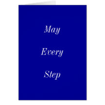 May Every Step Bring You Peace Greeting Cards