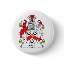 May Family Crest buttons
