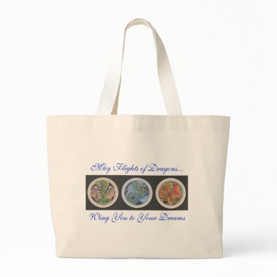 May Flights of Dragons... Tote Bags by smilodonart