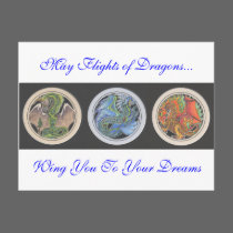 May Flights of Dragons... postcards by smilodonart May Flights of Dragons... postcards