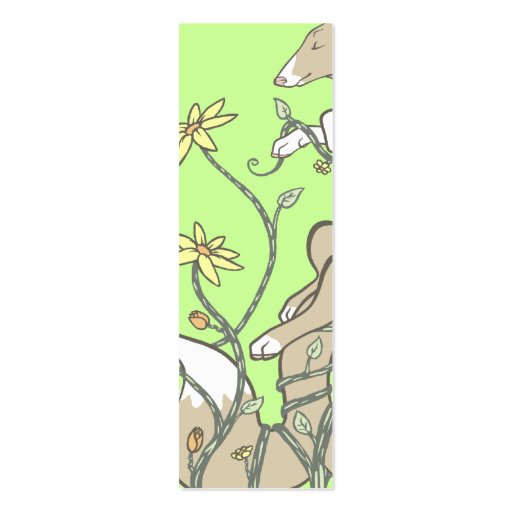 May Flowers Bookmark Business Card (back side)