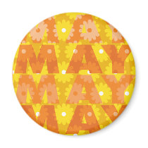 May Flowers Refrigerator Magnet