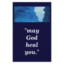 "may God heal you." flyers