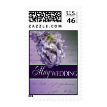 May Lilac wedding flower postage