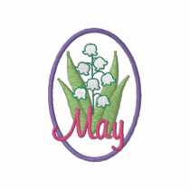 May - Lily Of The Valley embroidered shirts by ZazzleEmbroidery May - Lily Of The Valley embroidered shirts